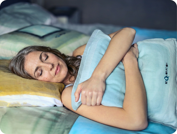Woman feeling better after a session