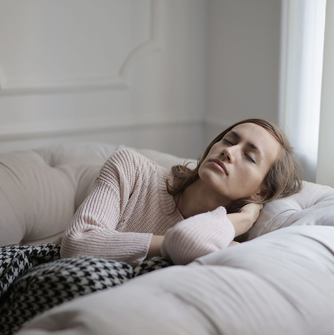 Woman sleeping peacefully
