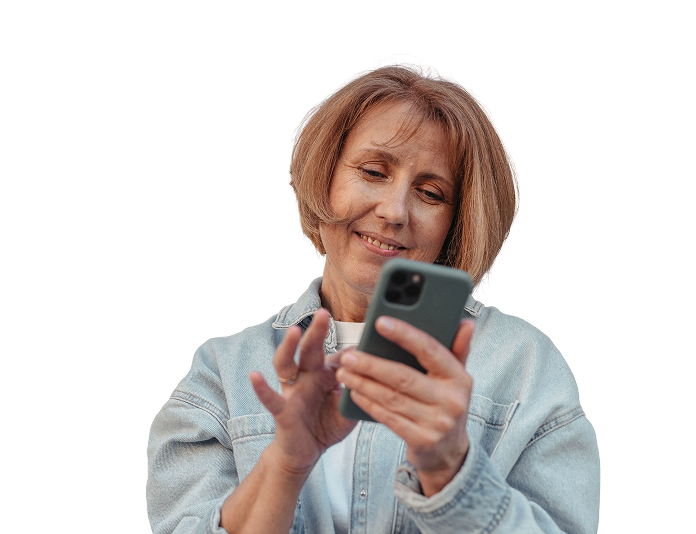 Woman on her phone